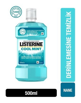 Listerine Cool Mint Alkolsüz 500 ml Ağız Gargarası