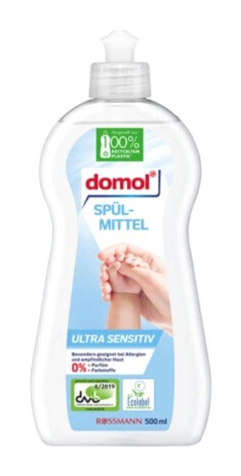 Domol Spülmitter Ultra Sensitiv Organik Sıvı El Bulaşık Deterjanı 500 ml