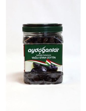 Aydoğanlar 291-320 Kalibre Tuzlu Salamura Siyah Zeytin Pet Kavanoz 900 gr