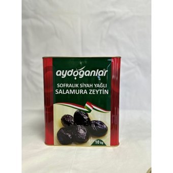Aydoğanlar 291-320 Kalibre Tuzlu Salamura Siyah Zeytin Teneke 10 kg