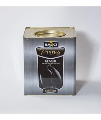 Bağcı Yağlı Tuzlu Sele Salamura Gemlik Siyah Zeytin Teneke 10 kg