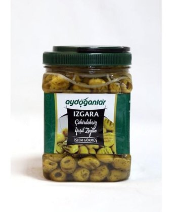 Aydoğanlar Çekirdeksiz Tuzlu Salamura Izgara Yeşil Zeytin Pet Kavanoz 900 gr