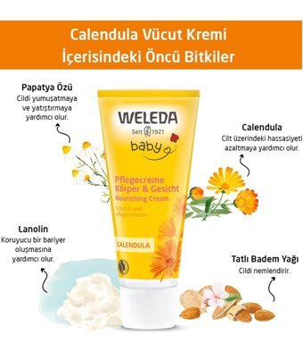 Weleda Baby Parfümsüz Parabensiz Pişik Kremi 75 ml