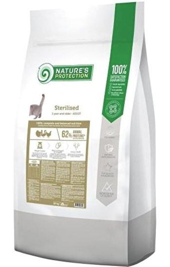 Nature's Protection Sterilised Kümes Hayvanlı Kısırlaştırılmış Tahıllı Yetişkin Kedi Maması 18 kg