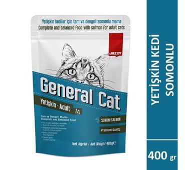 Jazzy General Cat Somonlu Az Tahıllı Yetişkin Kedi Maması 0.4 kg