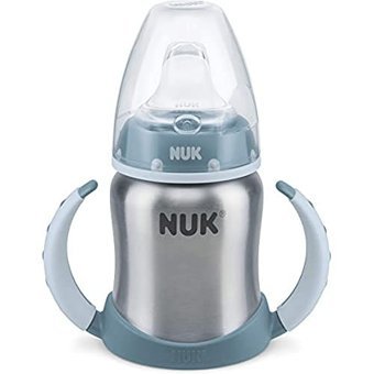 Nuk NB5 255247 FC Akıtmaz Kulplu 6+ Ay 125 ml Alıştırma Bardağı Mavi