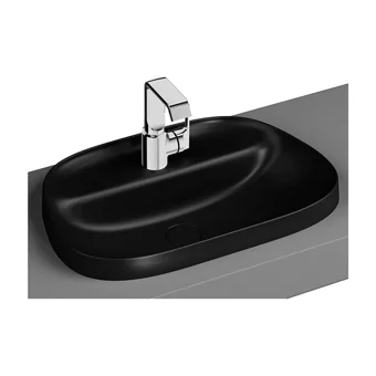 Vitra Frame Klasik Tekli 57 cm Seramik Tezgah Üstü Oval Lavabo Beyaz
