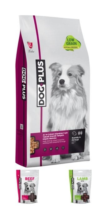 DogPlus Kuzu Etli Pirinçli Tüm Irklar Yetişkin Köpek Maması 15 kg