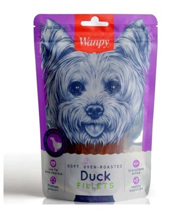 Wanpy Duck Fillets Ördekli Tüm Irklar Yetişkin Köpek Maması 100 gr