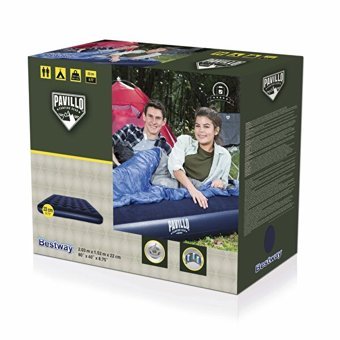 Bestway BW135 Katlanır Kamp Çift Kişilik Şişme Yatak Lacivert