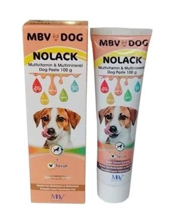 MBV Dog Nolack Tavuk Aromalı Multivitamin Kemik Eklem Sağlığı İçin 100 gr Jel Köpek Vitamini