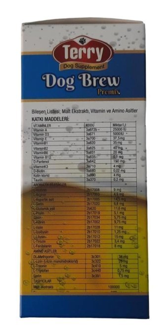 Terry Alkolsüz Anne Sütü Arttırıcı Multivitamin Hamile Köpekler İçin 200 ml Sıvı Köpek Vitamini