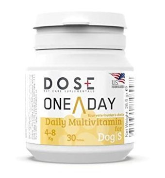 Dose One A Day Multivitamin Hamile Köpekler Kemik Eklem Tüy Sağlığı İçin 30 Adet Tablet Köpek Vitamini