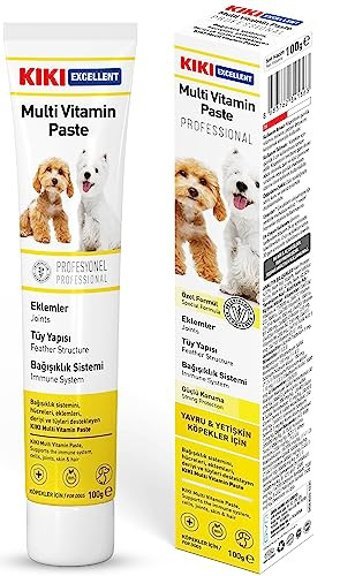 Kiki Excellent Multi Vitamin Paste Multivitamin Kemik Eklem Tüy Sağlığı İçin 100 gr Jel Köpek Vitamini
