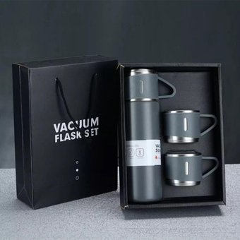 Refox Çelik 500 ml Set Termos Gri
