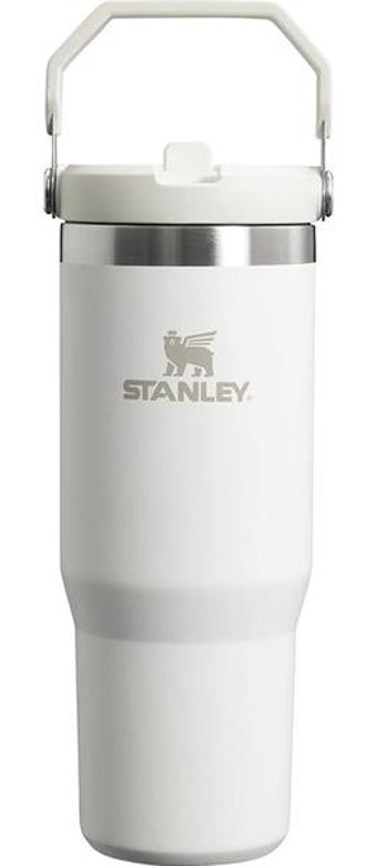 Stanley The IceFlow Flip Straw Çelik 890 ml Pipetli Bardak Outdoor Termos Beyaz