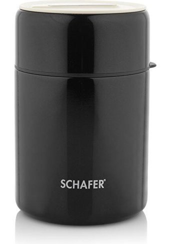 Schafer Iron Man Çelik 800 ml Yemek Outdoor Termos Siyah
