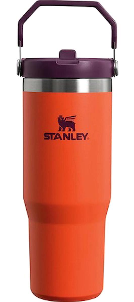 Stanley The IceFlow Flip Straw Çelik 890 ml Pipetli Bardak Termos Turuncu