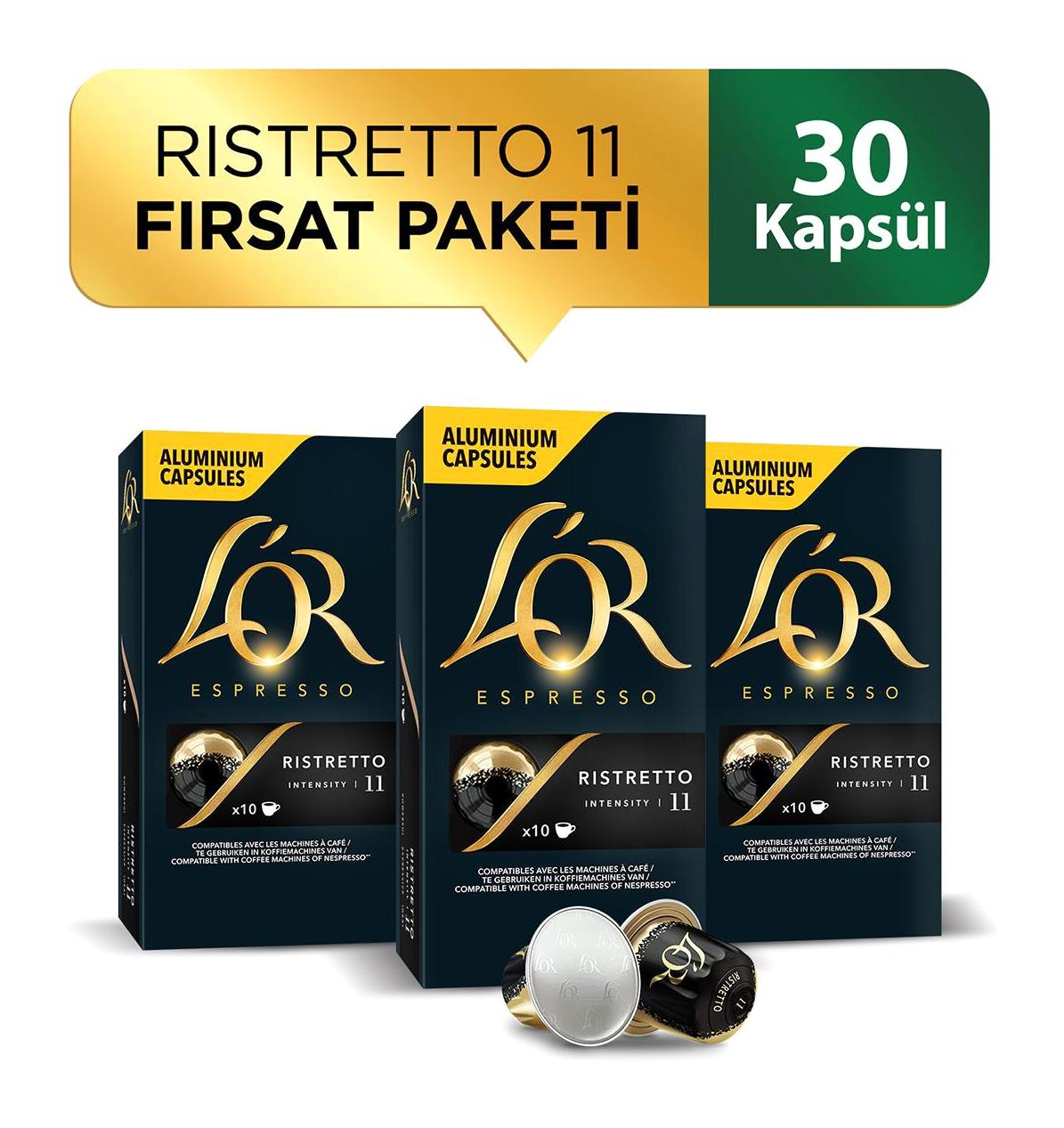 Lor Ristretto Ristretto 3x10'lu Kapsül Kahve
