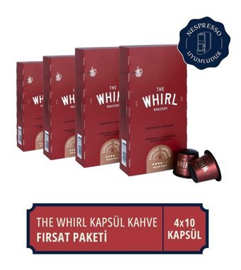 The Whirl Fırsat Paketi Espresso 4x10'lu Kapsül Kahve