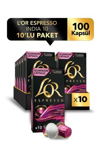 Lor Origin India Espresso 10x10'lu Kapsül Kahve