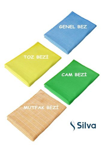 Silva Mikrofiber 4'lü Temizlik Bezi
