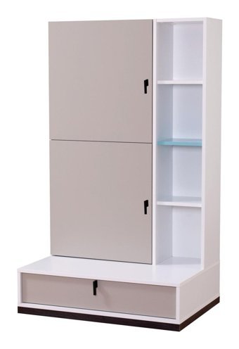 Meltem Cool Genç Odası 7 Bölmeli 4 Raflı Suntalam 154 cm Bej