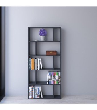 Ninnimo Stylish 10 Bölmeli 5 Raflı Suntalam 181 cm Antrasit