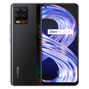 Realme 8 128 Gb Hafıza 6 Gb Ram 6.4 İnç 64 MP Çift Hatlı Super Amoled Ekran Android Akıllı Cep Telefonu Siyah