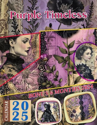 Purple Timeless Calendar 202518 Months From Jul 2024 To Dec2025 For Organizing & Planning| Perfect Gift For Birthday, All Holiday| Perfect For Vintage Lover Salazar, Mae Independently Publıshed