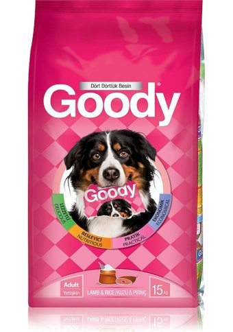 Goody Kuzu Etli Pirinçli Tüm Irklar Yetişkin Köpek Maması 15 Kg