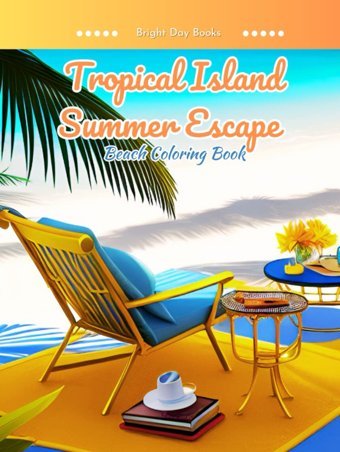 Beach Coloring Book | Tropical Island Summer Escapecoloring Book For Adults | Relaxing Summer Scenes Books, Bright Day Independently Publıshed