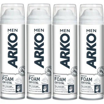 Arko Crystal Seyahat Boyu Tıraş Köpüğü 4x200 ml