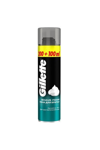 Gillette Seyahat Boyu Hassas Ciltler İçin Tıraş Köpüğü 300 ml