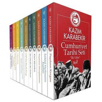 Cumhuriyet Tarihi Set İlk Yıllar-Lüks Kutulu 10 Kitap Takım Kazım Karabekir Truva Yayınları