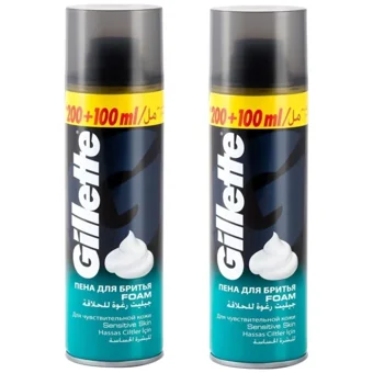 Gillette Seyahat Boyu Tıraş Köpüğü 2x300 ml