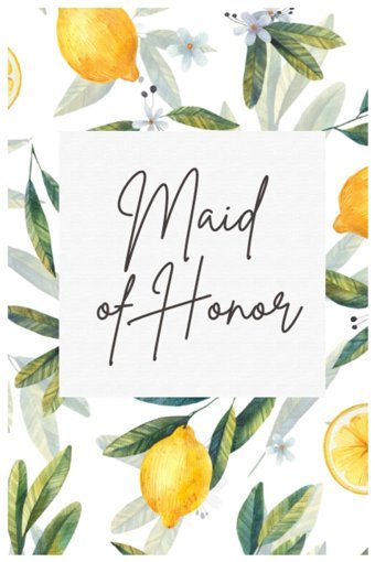 Maid Of Honor Journalamalfi Wedding Theme Lined Journal Bridal Party Gift Keeno, Nicole Independently Publıshed