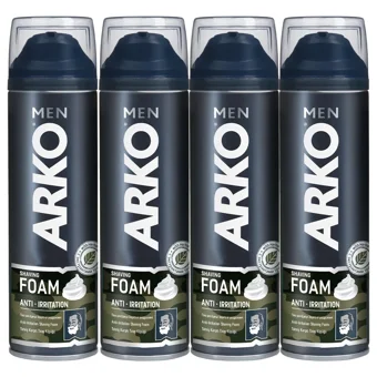Arko Anti-Irritation Seyahat Boyu Tıraş Köpüğü 4x200 ml