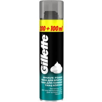 Gillette Seyahat Boyu Tıraş Köpüğü 6x300 ml