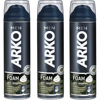 Arko Anti-Irritation Seyahat Boyu Tıraş Köpüğü 3x200 ml