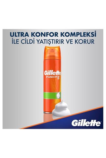 Gillette Fusion Seyahat Boyu Tıraş Köpüğü 250 ml