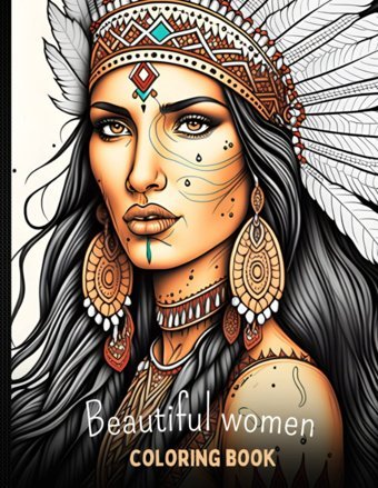 Beautiful Women Coloring Bookfor Adults And Teens Drawings Of Beautiful Female Faces Of Women Of Various Ethnicities Health, Women'S Independently Publıshed