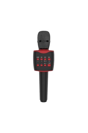 Soaiy MC7 Dinamik USB AUX Bluetooth Kablosuz El Mikrofonu Siyah