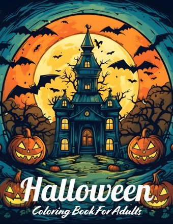 Halloween Coloring Book For Adults50+ Halloween Fantasy Skulls, Witches, Vampires, Cats, Zombies , Pumpkins ( Halloween Adults Coloring Book) J. Upchurch, G Independently Publıshed