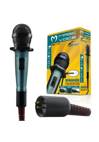 Magicvoice MV-1300 Profesyonel Dinamik Kablolu El Mikrofonu Siyah