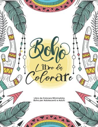 Libro Da Colorare Minimalista Boho Per Adolescenti E Adultilibro Da Colorare Boho Per Adulti, Simplehues- Independently Publıshed