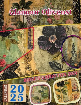 Glamour Oliveust Calendar 202518-Month Vintage Luxury Photography For Kids And Adult, From Jul 2024 To Dec 2025, Perfect For Planning And Organizing Your Year Ramirez, Callum Independently Publıshed