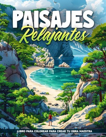 Paisajes Relajantes Libro Para Colorear Para Adultospginas De Paisajes Relajantes, Grandes Pginas De Naturaleza Audaces Y Fciles De Imprimir Para Para Aliviar El Estrs Y La Relajacin. Erwin, Kimberly Independently Publıshed