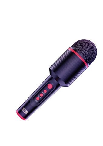 Soaiy MC8 Condenser USB AUX Bluetooth Kablosuz El Mikrofonu Siyah