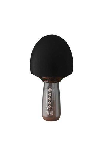 Soaiy MC15 Dinamik USB AUX Bluetooth Kablosuz El Mikrofonu Gri